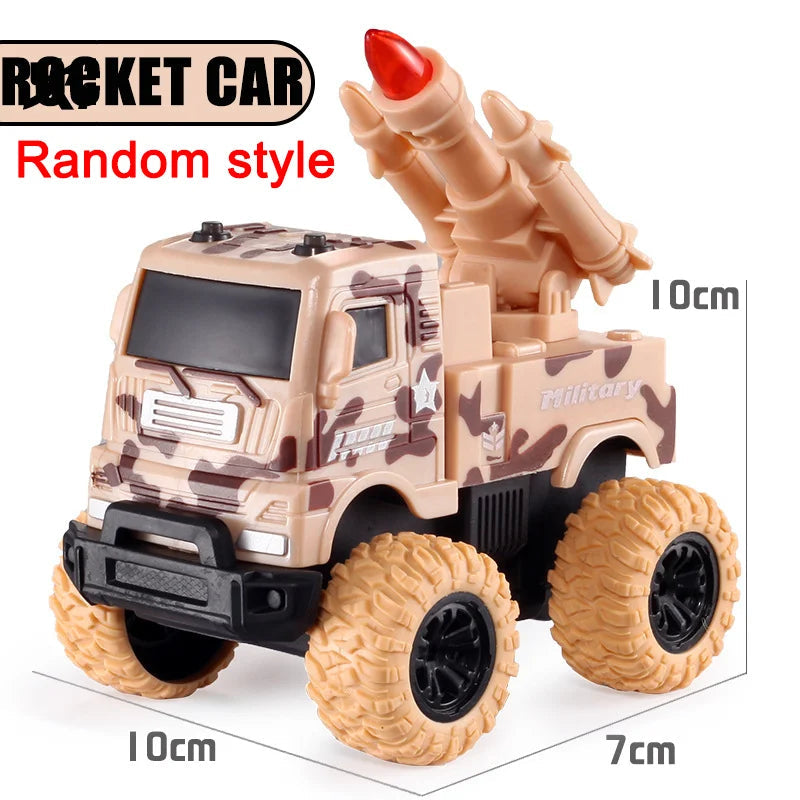 Pull Back Toy Car Inertial Rotation Car Four-wheel Drive Off-road Vehicle SUV Racing Power Car Children's Toy CarGift Quick Pick Grocers